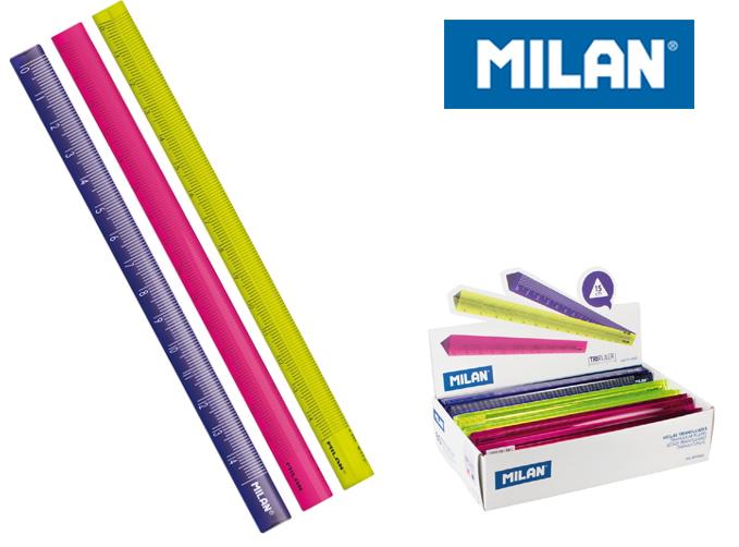 LINIJKA MILAN TRÓJKĄTNA 15 CM KOLOR PUD.60SZT.