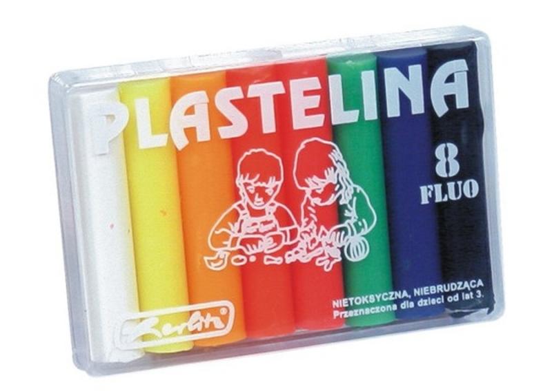 PLASTELINA 8 HERLITZ FLUOR