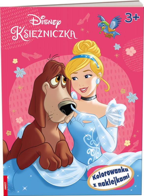 KSIĄŻECZKA DISNEY KSIĘŻNICZKA. KOLOROWANKA Z NAKLEJKAMI