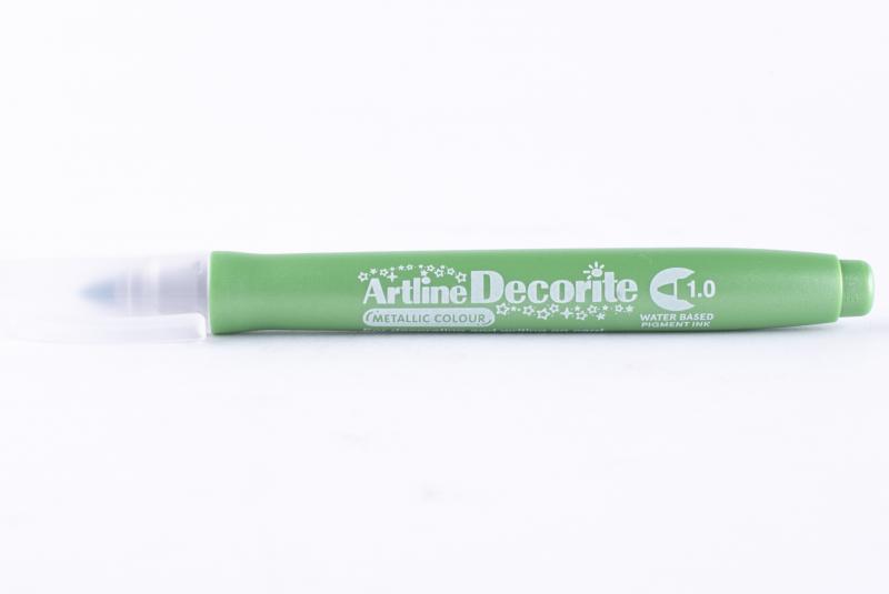 MARKER DECORITE 1MM MET.ZIELONY