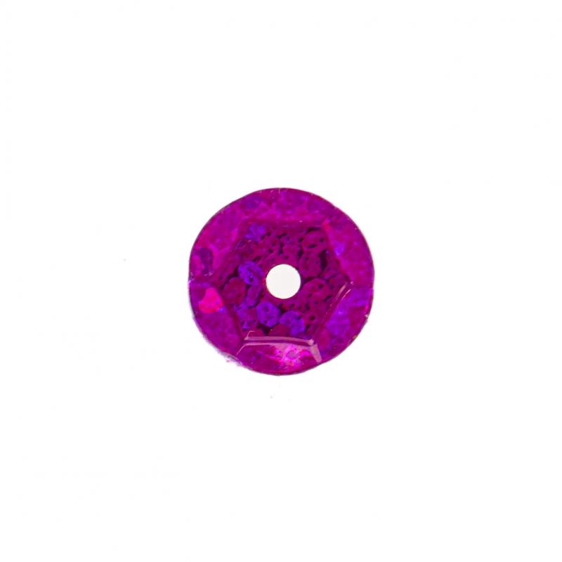 CEKINY HOLOGRAMOWE 6MM RÓŻOWE BREWIS