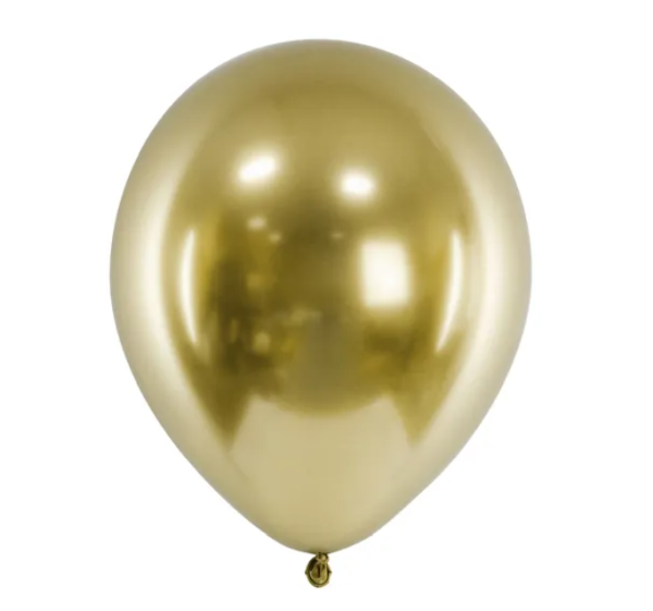 BALONY GLOSSY 30CM CHŁODNY ZŁOTY