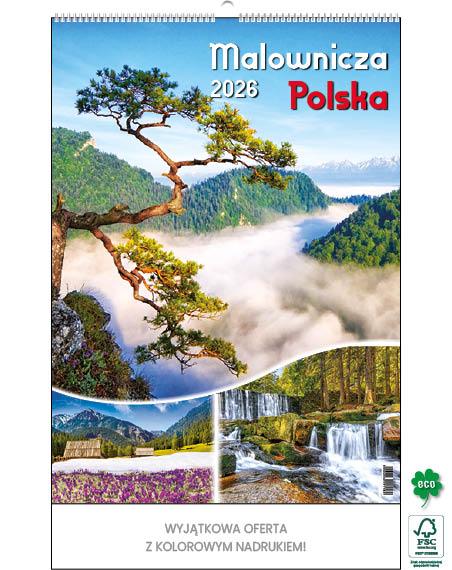KALENDARZ WIELOPLANSZOWY MALOWNICZA POLSKA JOTAN STANDARD