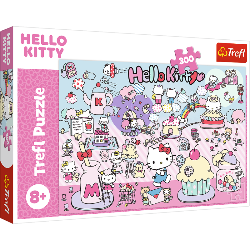 PUZZLE 300 TREFL POZNAJ ŚWIAT HELLO KITTY