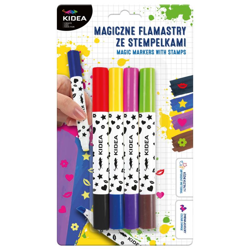 MAGICZNE FLAMASTRY ZE STEMPELKAMI KIDEA