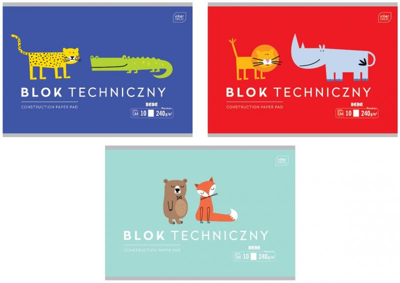 BLOK TECHNICZNY A4/10 240G BB KIDS