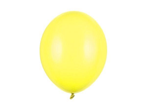 BALONY STRONG 30CM, PASTEL LEMON ZEST. 50SZT