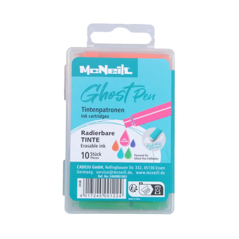 NABOJE DO PIÓRA WYMAZYWALNEGO 10 SZT.MIX KOL.- GHOST - McNEILL