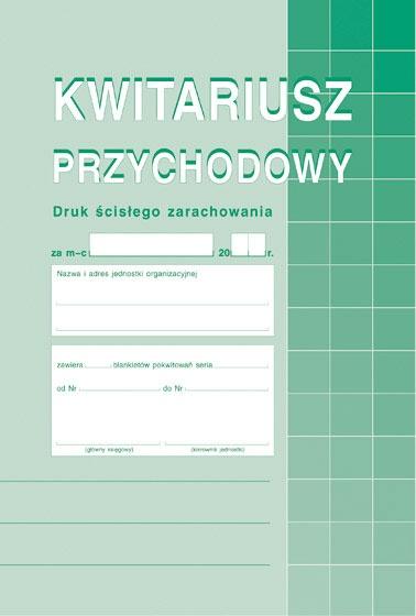 DRUK M KWITARIUSZ PRZYCHODOWY A5