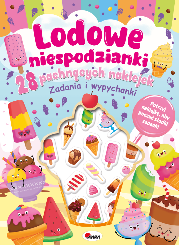 KSIĄŻECZKA 28 PACHNĄCYCH NAKLEJEK LODOWE NIESPODZIANKI