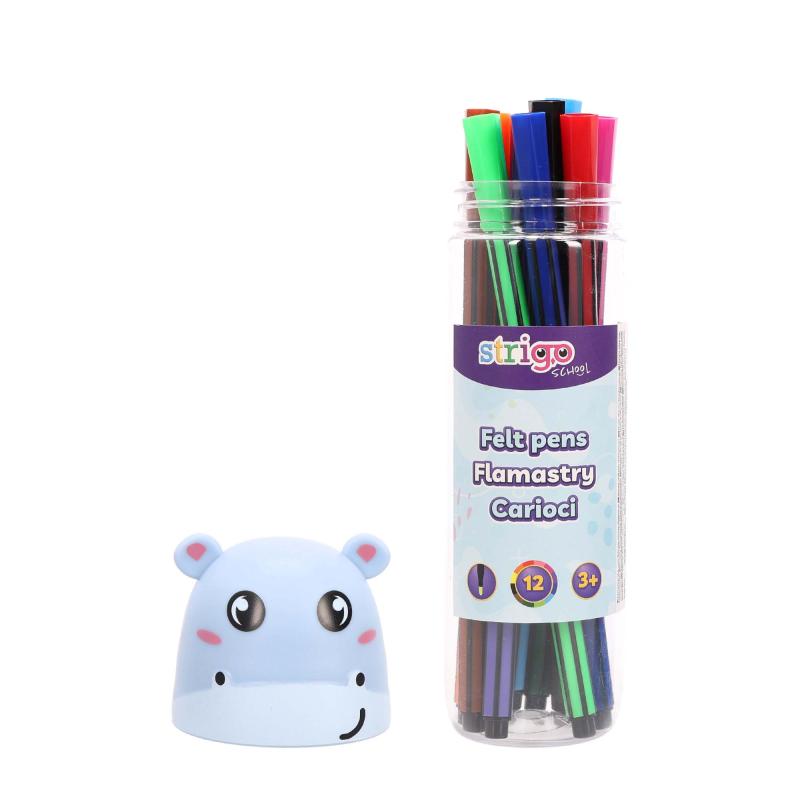 FLAMASTRY HIPOPOTAM STRIGO