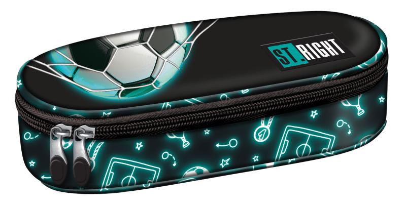 PIÓRNIK SASZETKA Z KLAPKĄ FOOTBALL STRIGHT PC-01 NEON