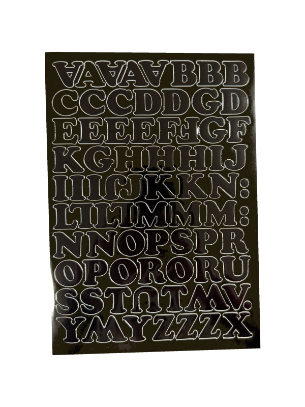 LITERY SAMOP.5 CM CZARNE 2 ARK
