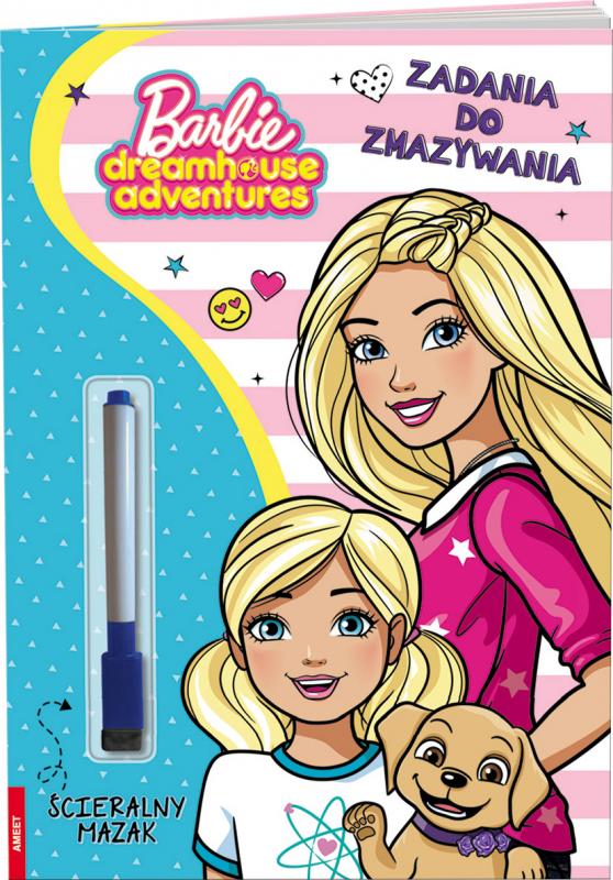 KSIĄŻECZKA BARBIE DREAMHOUSE ADVENTURES. ZADANIA DO ZMAZYWANIA