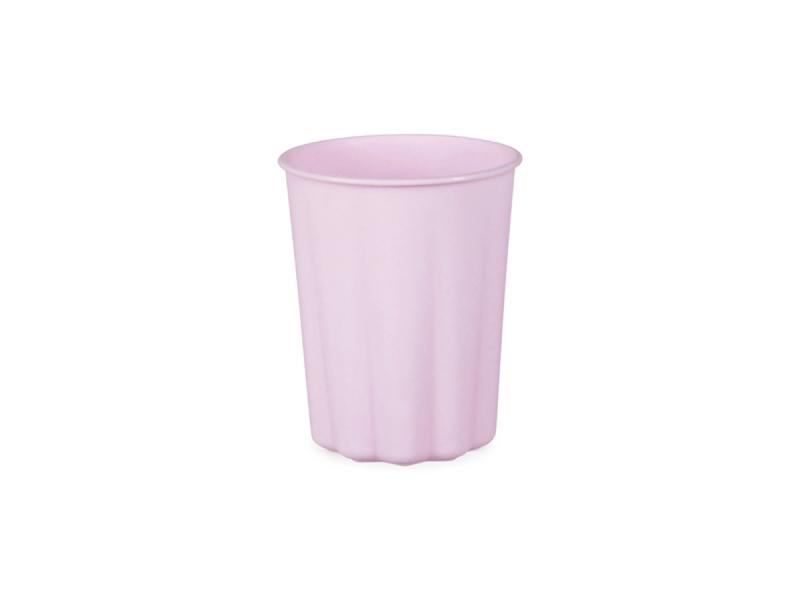 KUBECZKI PLASTIKOWE FALBANKA 220ML FIOLETOWY