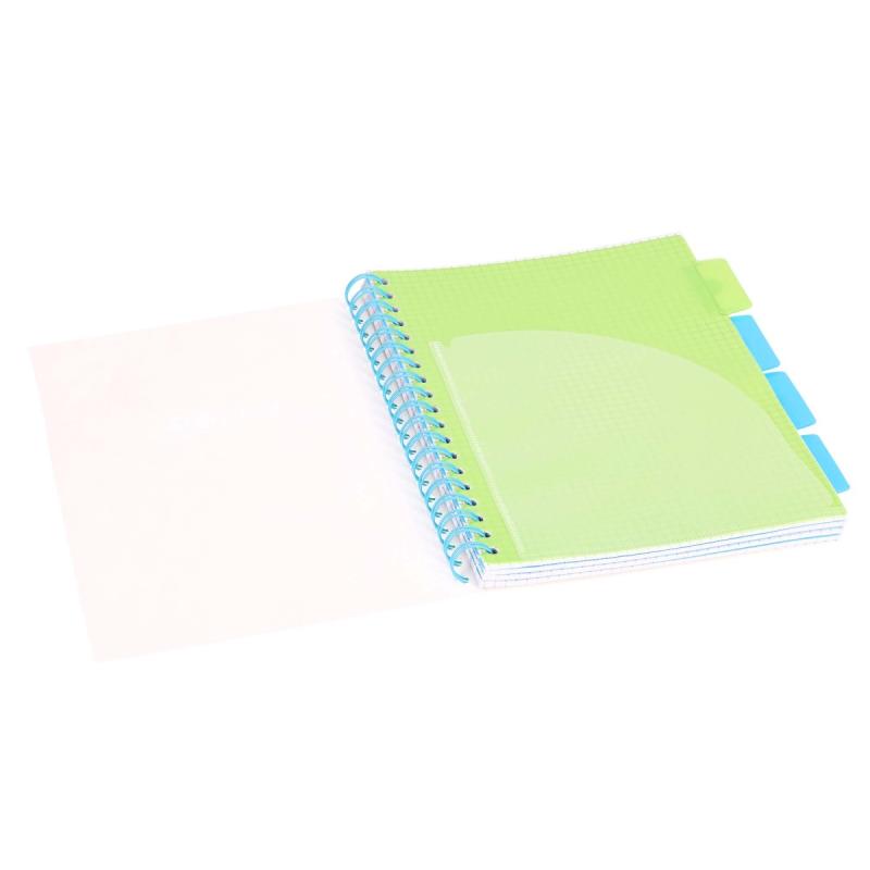 KOŁOZESZYT B5/100# NEON ŻÓŁTY 80G STRIGO