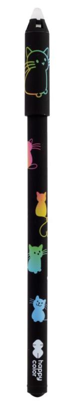 DŁUGOPIS WYMAZYWALNY MIAOW! 0.5MM NIEBIESKI A/36 szt., Happy Color
