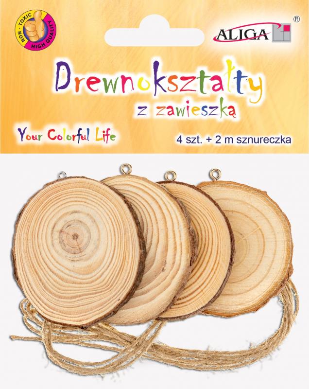 DREWNOKSZTAŁTY Z ZAWIESZKĄ A4 + 2M SZNURECZKA