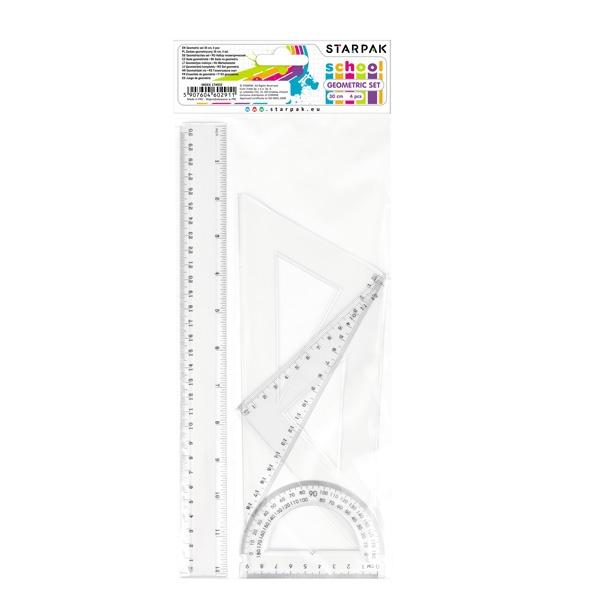 ZESTAW SZK.GEOMETR. 30CM/4 EL.