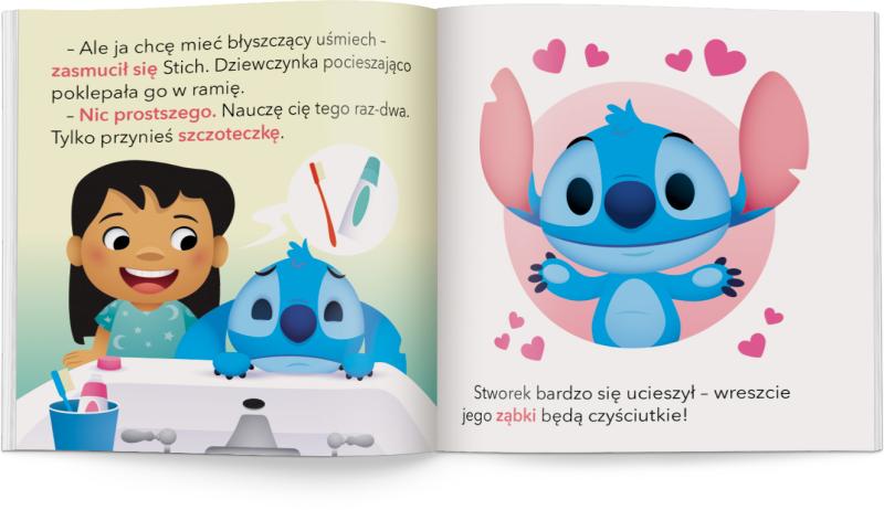 KSIĄŻECZKA DISNEY MALUCH. MOJE PIERWSZE OPOWIASTKI STICH MYJE ZĄBKI BANER