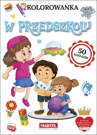 KSIĄŻECZKA KOLOROWANKA W PRZEDSZKOLU Z NAKLEJKAMI