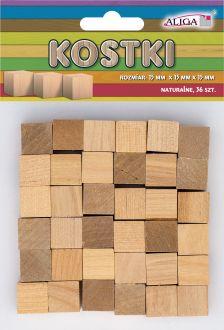 KOSTKI DREWNO NATURALNA 15X15X15MM