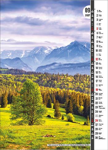 KALENDARZ WIELOPLANSZOWY TATRY JOTAN STANDARD