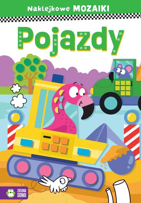 KSIĄŻECZKA NAKLEJKOWE MOZAIKI. POJAZDY