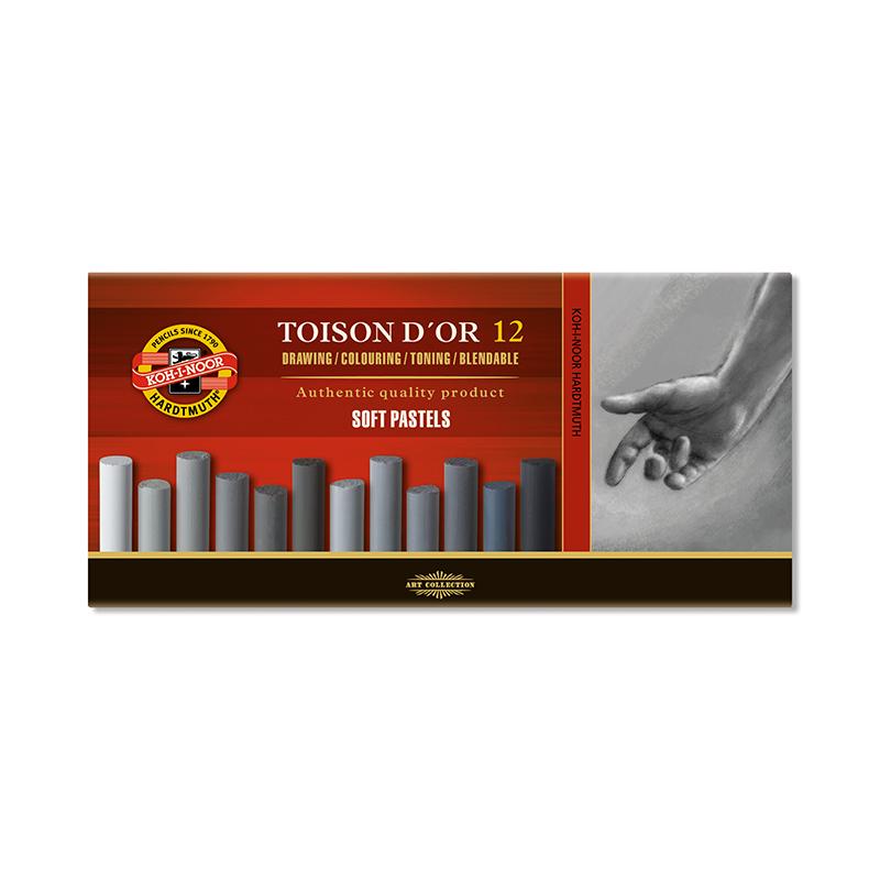 PASTELE KOHINOR 8522 SZARE