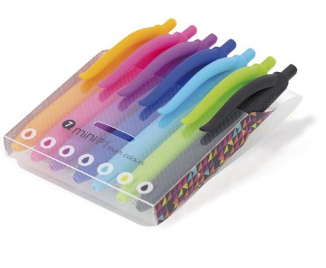 DŁUGOPIS MILAN P1 MINI COLOURS 7KOL.ETUI DISP.14OP