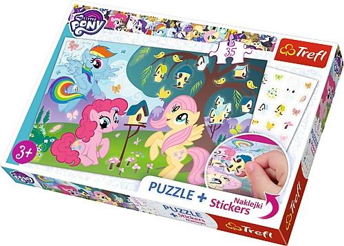 PUZZLE 35 PLUS-NAKLEJKI MY LITTLE PONY