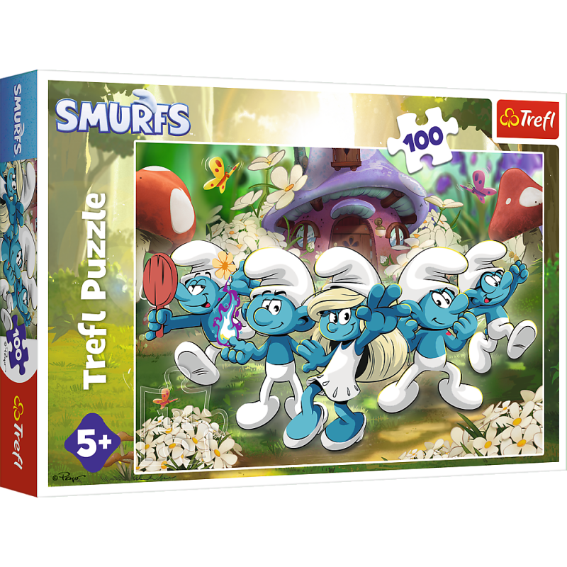 PUZZLE 100 TREFL POZNAJ SMERFY
