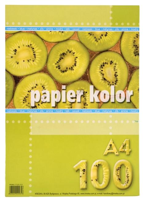 PAPIER KS.A4/100 NIEBIESKI KRESKA