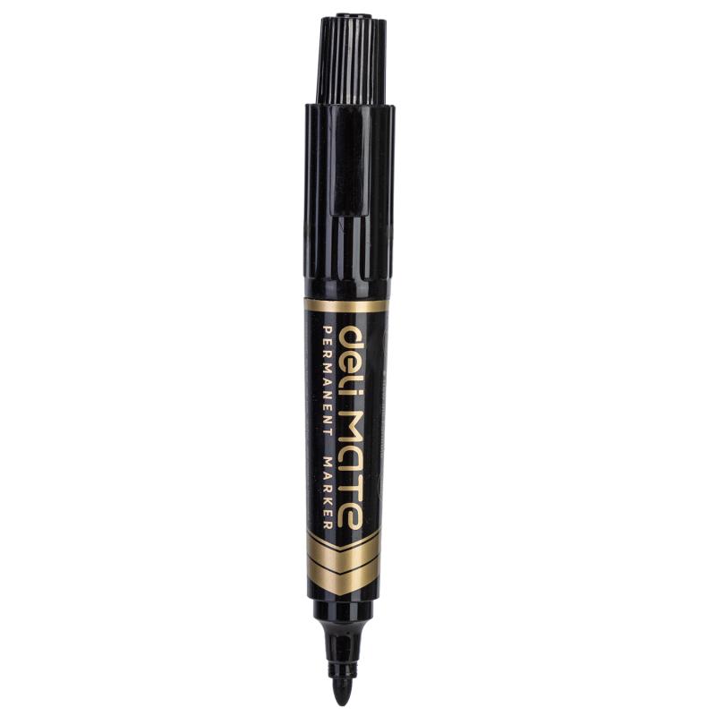 MARKER PERMANENTNY DWUSTRONNY 1-6MM & 1,5MM CZARNY DELI A10