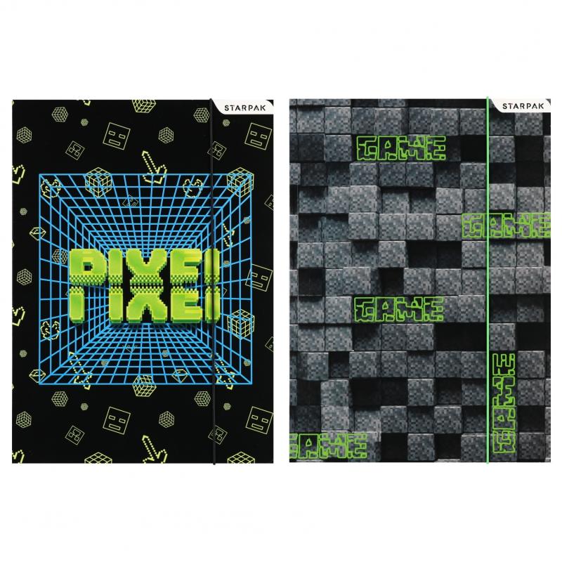 TECZKA Z GUMKĄ A4 PIXEL MIX2 STK FOL10 100