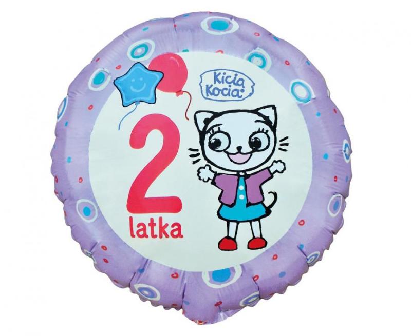 BALON FOLIOWY KICIA KOCIA 2 LATKA 18