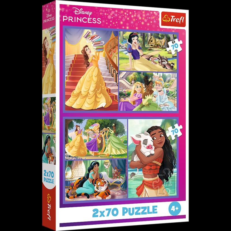 PUZZLE 2X70 TREFL BAJKOWE DNI-KSIĘŻNICZKI