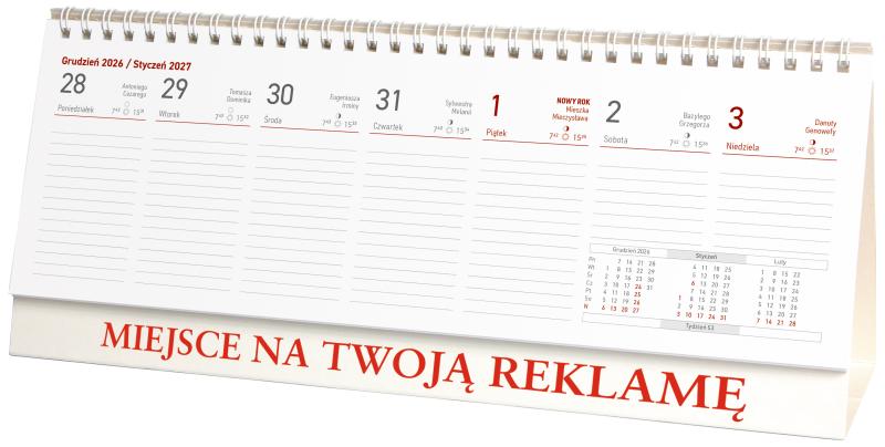KALENDARZ TERMINARZ STOJĄCY 2027