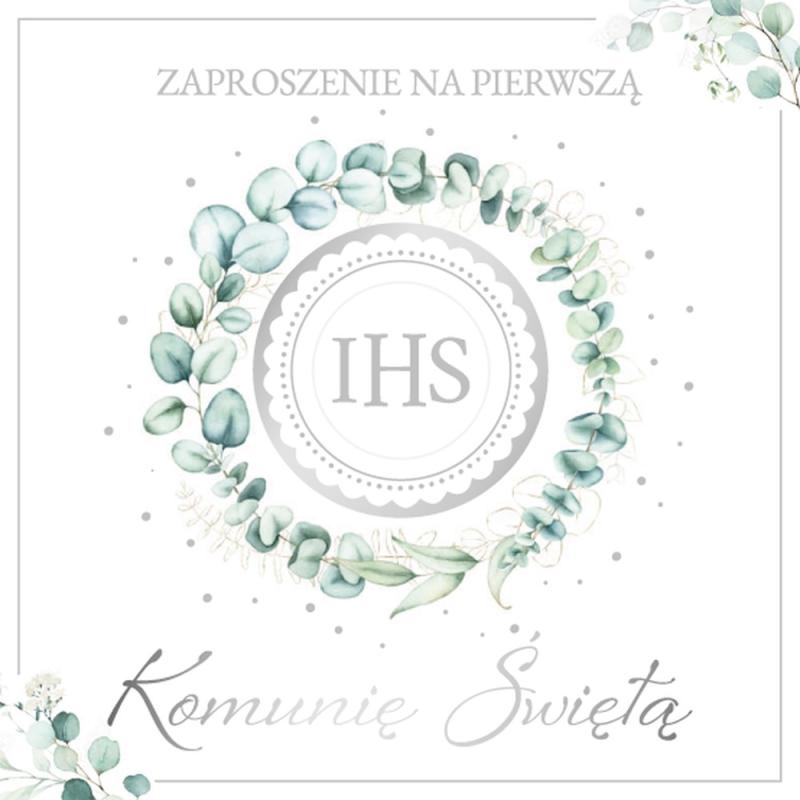 ZAPROSZENIA ZP PREMIUM KOMUNIA A10 ARMIN KWADRAT/PROSTOKĄT
