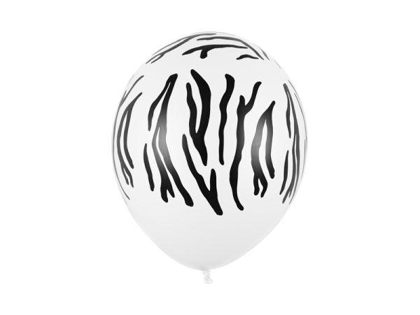 BALONY STRONG ZEBRA PASTEL PURE WHITE 30CM