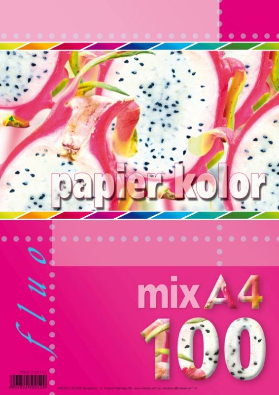 PAPIER KS.A4/100 MIX FLUO KRESKA