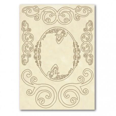STAMPERIA DREWNIANE DEKORY A5 SPIRALNE DEKORY