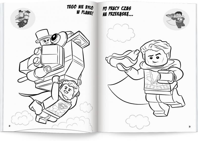 KSIĄŻECZKA LEGO DC COMICS SUPER HEROES.KOLOROWANKA Z NAKLEJKAMI