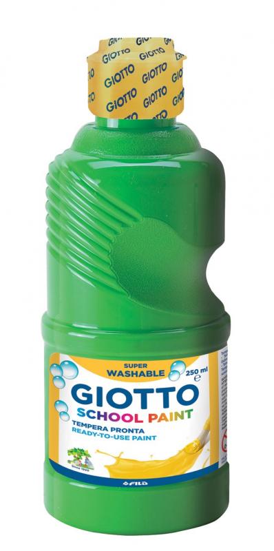 GIOTTO SCHOOL PAINT 250ML GREEN