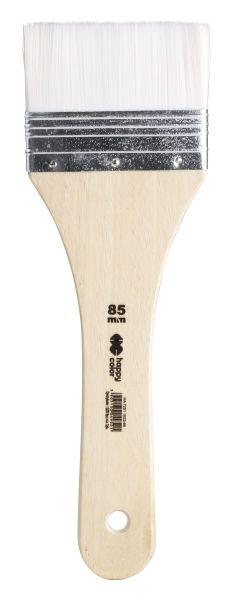 PĘDZEL HOBBY BIAŁY NYLON PŁASKI 85MM