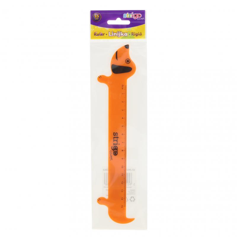 LINIJKA PLASTIKOWA JAMNIK 15CM STRIO