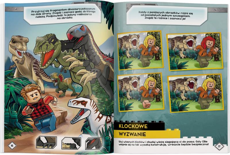 KSIĄŻECZKA LEGO JURASSIC WORLD. NOWA ERA DINOZAURÓW