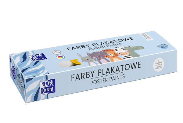 FARBY 12+2 PLAKATOWE OXFORD KIDS 20ML