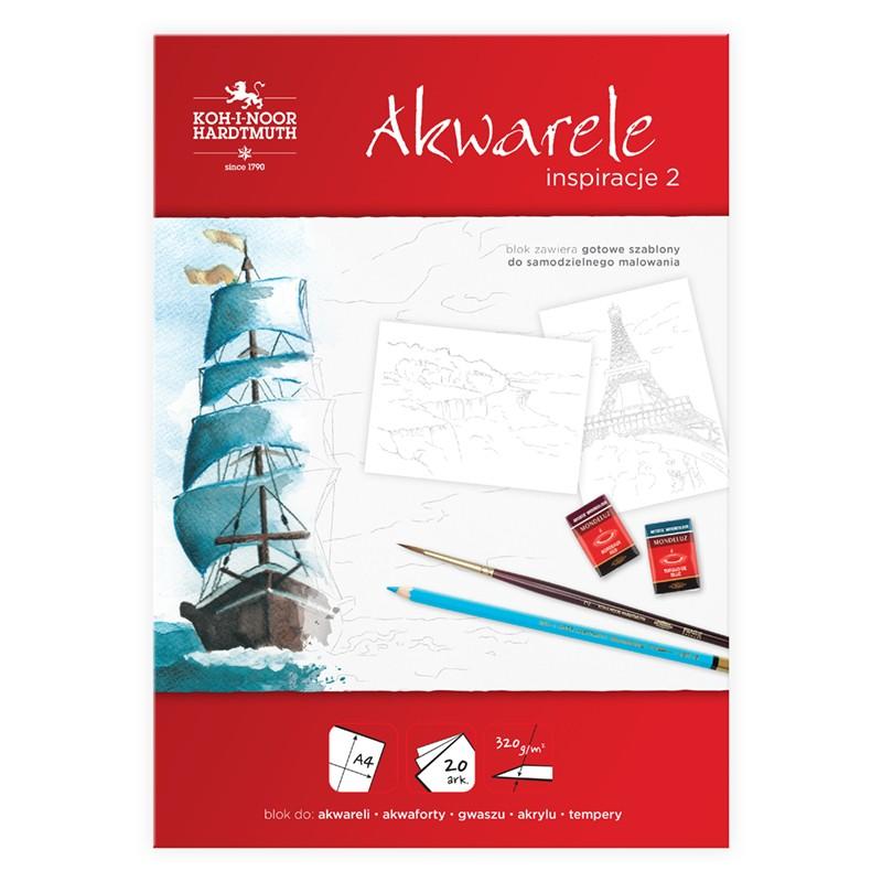 BLOK AKWARELE A4 A'20 320G INSPIRACJE 2