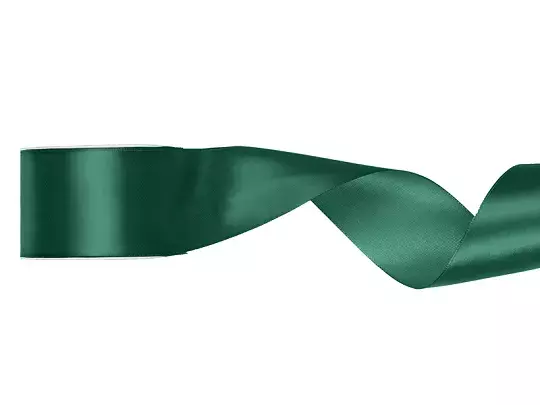 TASIEMKA SATYNOWA 50MM/25M BUTELKOWA ZIELEŃ